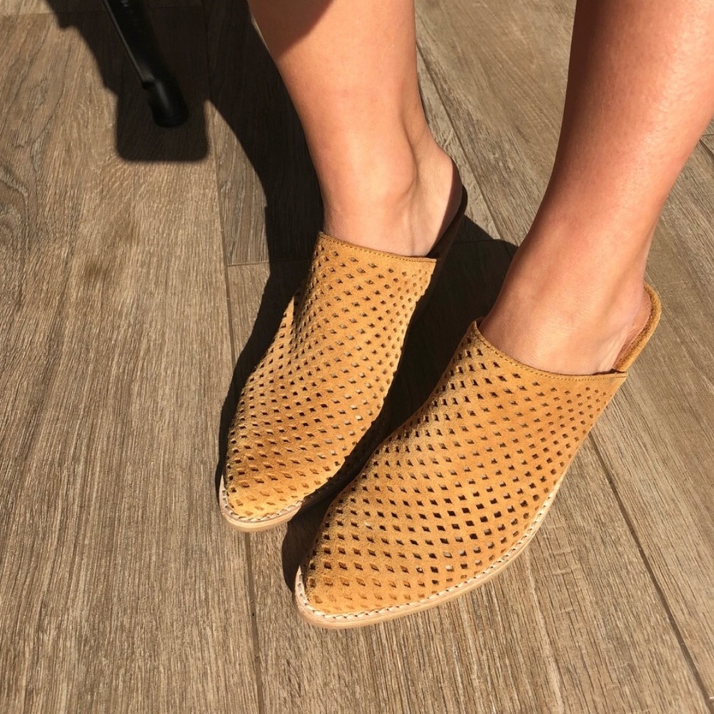 Brand New Jeffrey Campbell Favela Perforated Mules - updated with recent photos
